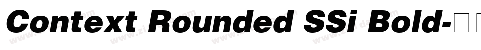 Context Rounded SSi Bold字体转换